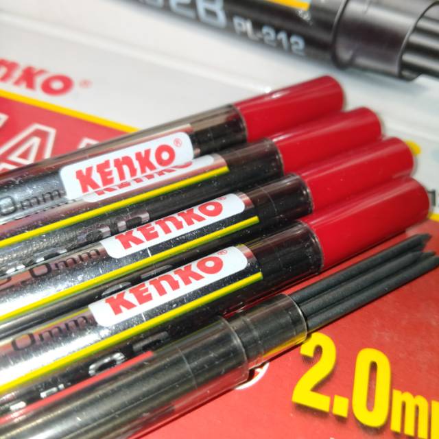 

Pencil Lead Kenko 212 Black 2.0mm/Isi Pensil