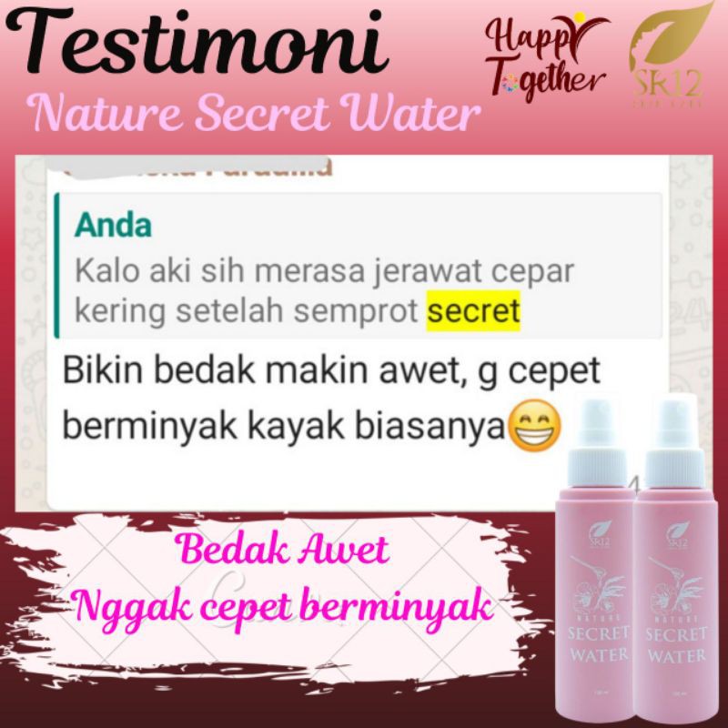 SETTING SPRAY UNTUK MAKE UP TAHAN LAMA / NATURE SECRET WATER SR12 / FACIAL SPRAY MELEMBABKAN WAJAH BPOM FACIAL MIST KULIT BERJERAWAT