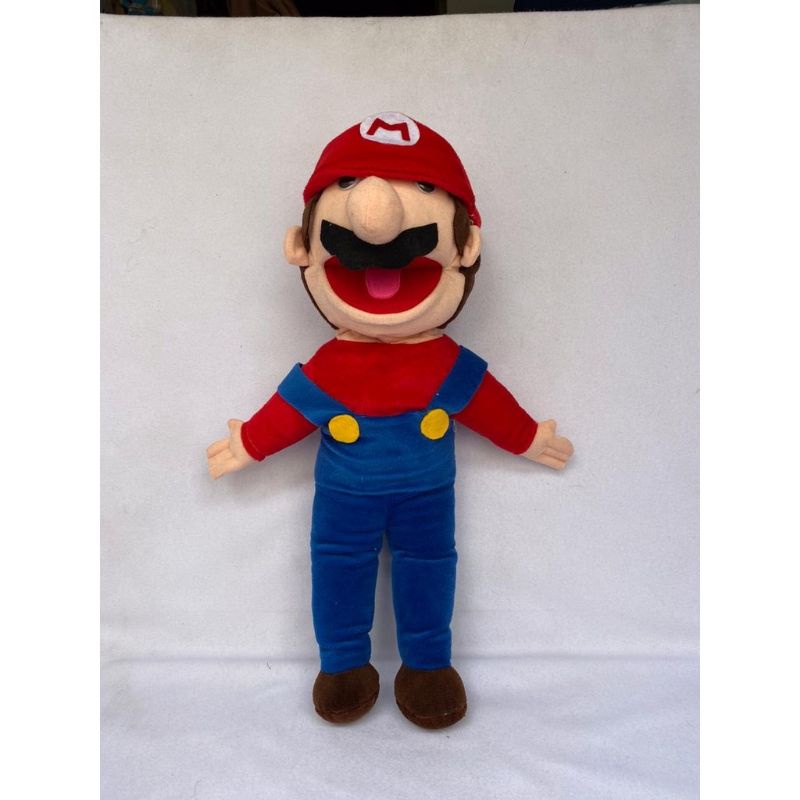 Boneka Panggung Puppet Mario Bross Mulut Gerak | Boneka Dongeng Edukasi