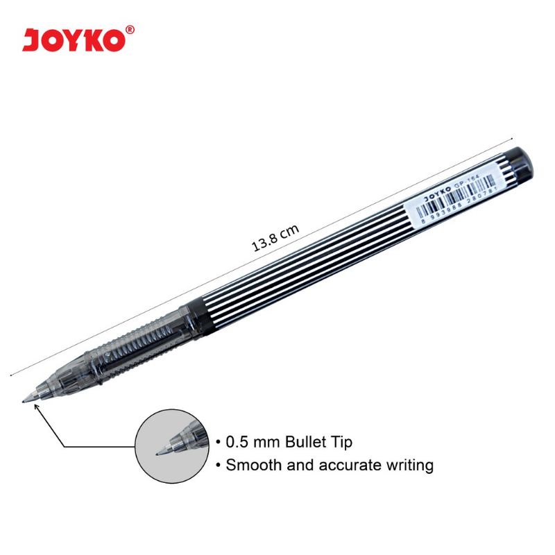 

Pulpen Gel Pena Joyko GP-164 Platinum Gel 0.5 mm isi 12 pulpen