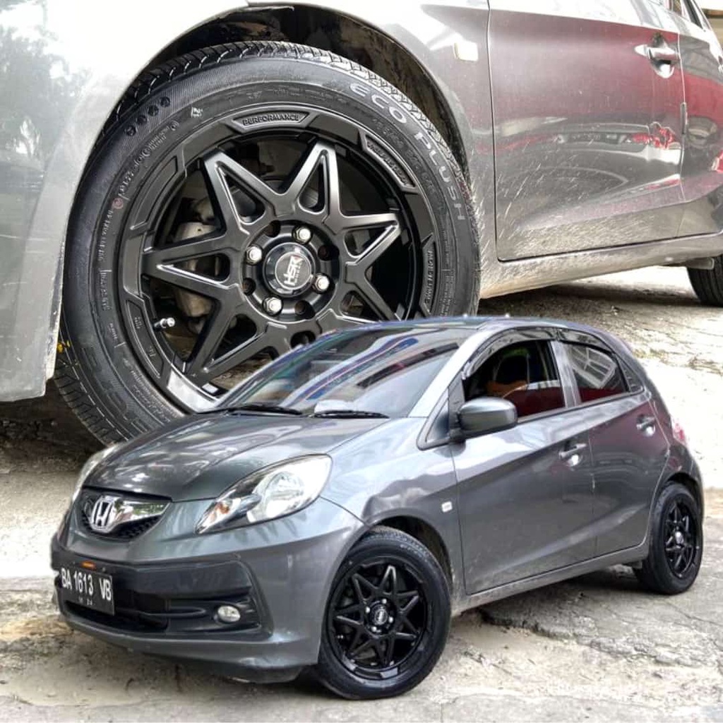 velg mobil ring brio ring 15 hsr tragah [fuul hitam