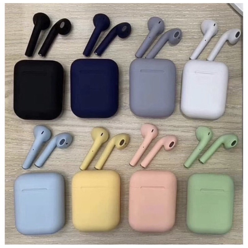 Headset Bluetooth Inpods 12 i12 TWS Macaron Earphone Bluetooth Warna Murah