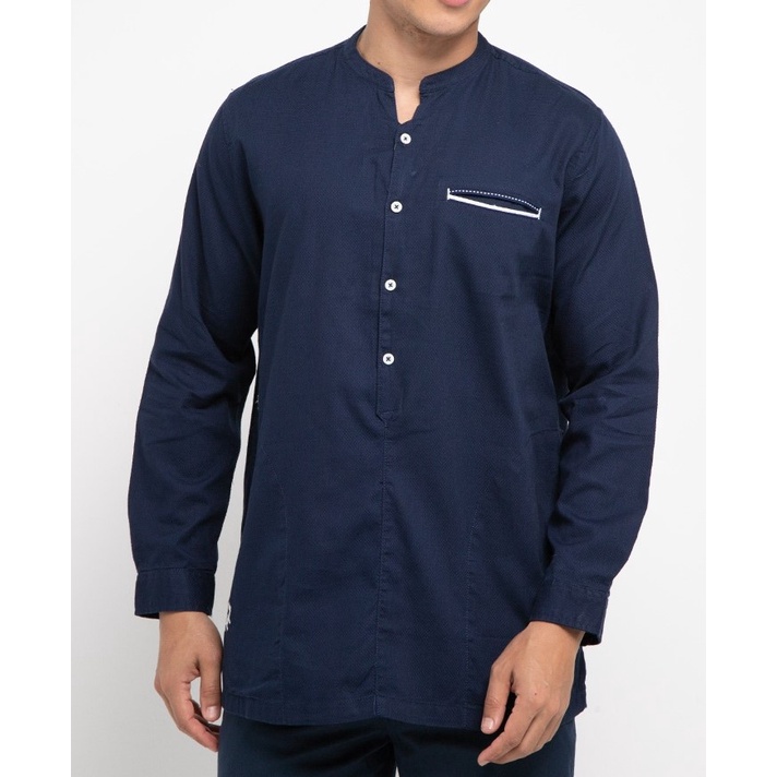 Kemeja Koko Navy Lois Jeans