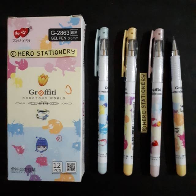 

Pen gel zhixin graffiti 0.5 mm G-2781L . 12 unit