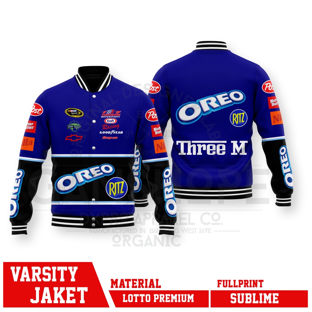 VARSITY JACKET RACING NASCAR OREO TERBARU