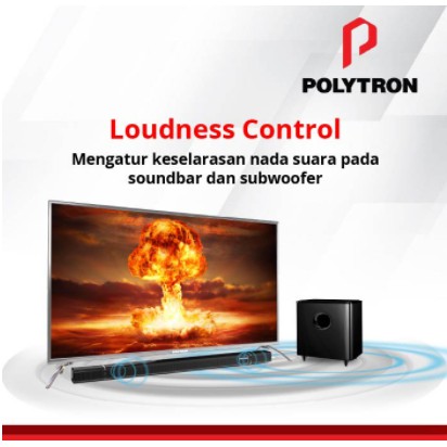 Polytron LED Digital TV 55&quot; 4K UHD Ultra HD Soundbar PLD 55BU8850