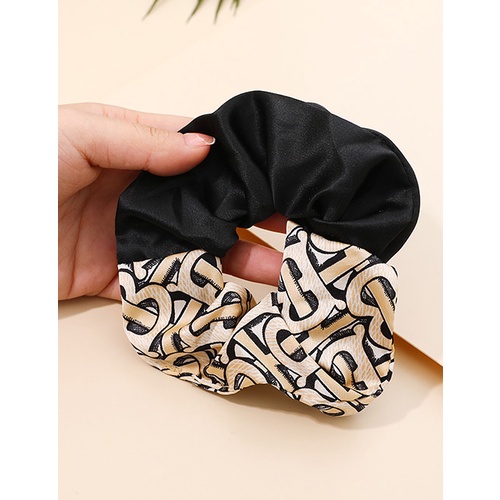LRC Ikat Rambut Fashion Fabric Printed Letter Hair Circle V35742