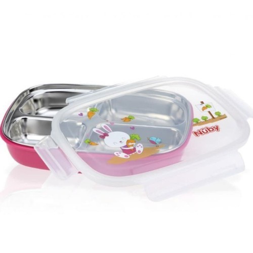 Nuby Insulated Stainless Steel Lunch Box - Tempat Makan Bayi