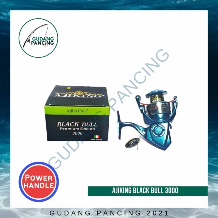 Reel Ajiking Black Bull Premium Edition 3000