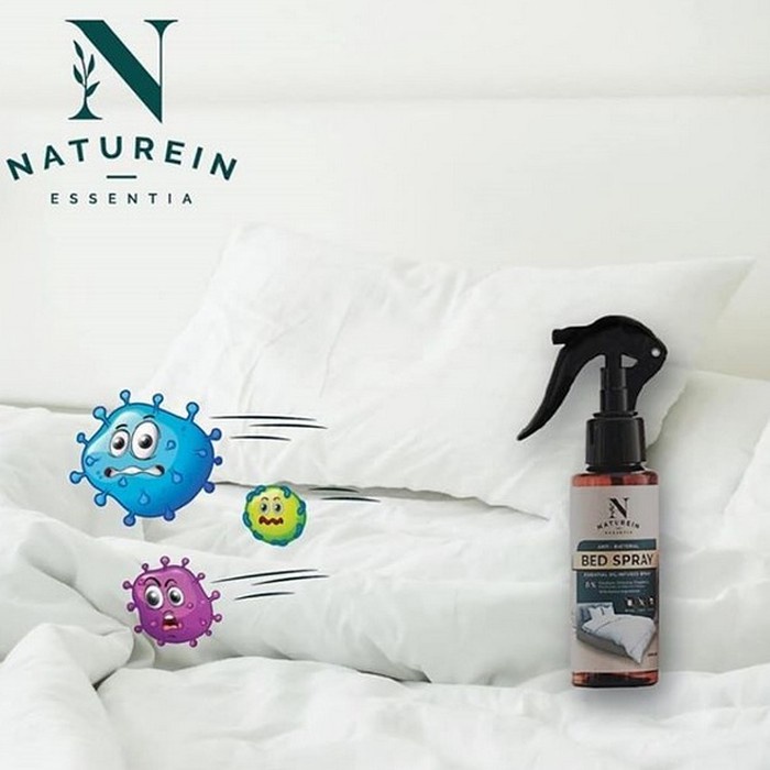 Naturein Essentia Bed Spray 100ml Anti Bacterial Essential Oil Infused Natural Anti Bakteri WHS