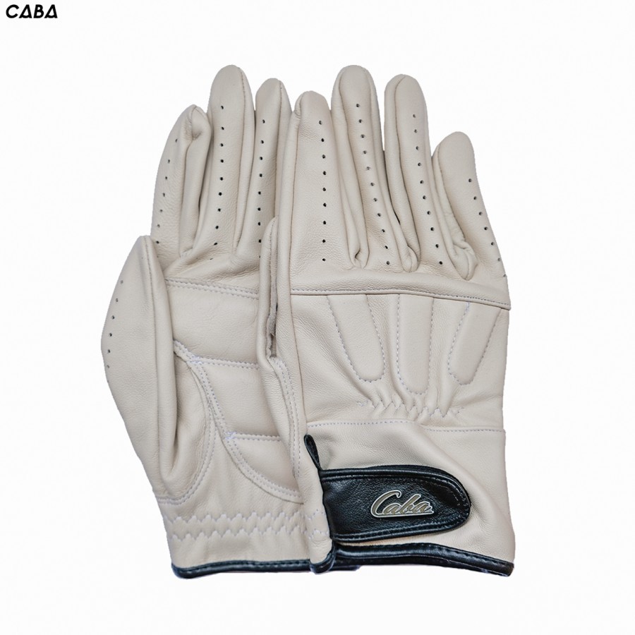 Sarung Tangan Kulit CABA Raider White ( Gloves / Glove )