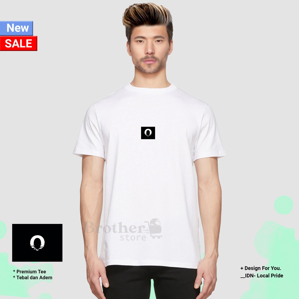 BROTHERSTORE - Kaos Distro Pria - KAOS COWOK CEWEK - Kaos Kata Kata - Black OVA Text PUTIH Premium