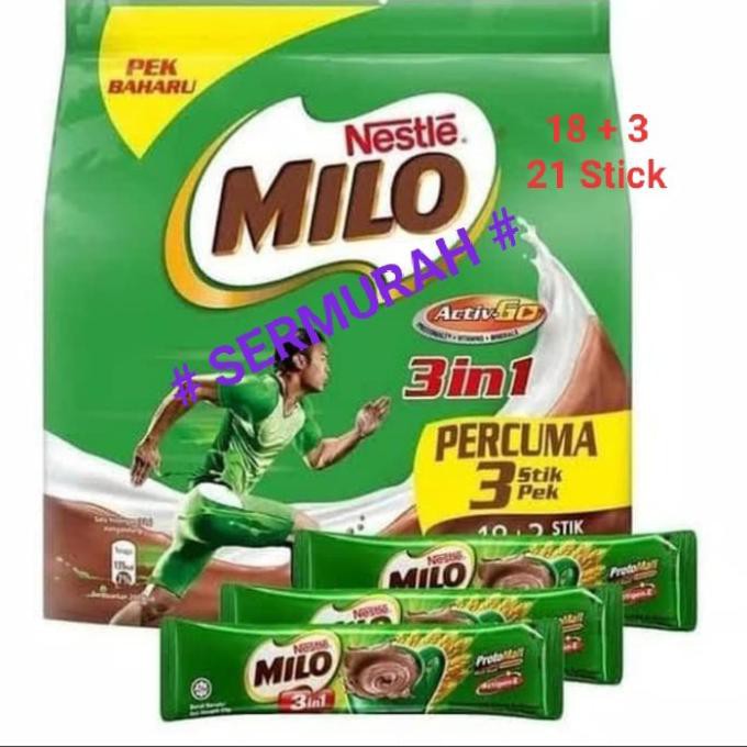 

[[BISA COD]] MILO MALAYSIA 3 IN 1 (21 STICK) TERBATAS Kode 765