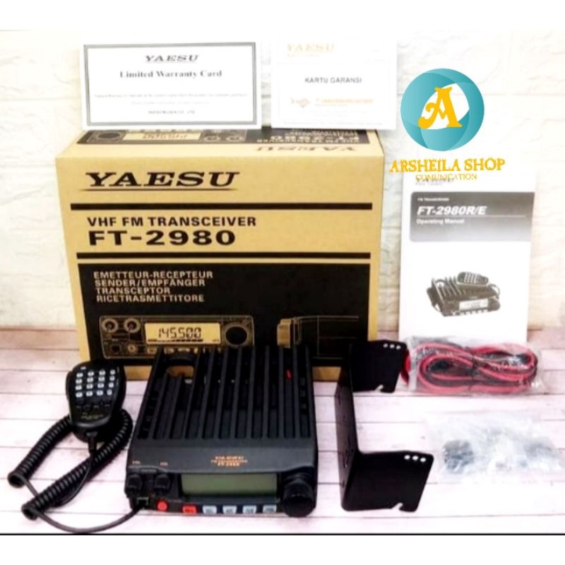 Radio rig yaesu ft 2980 vhf 80 watt original musen japan