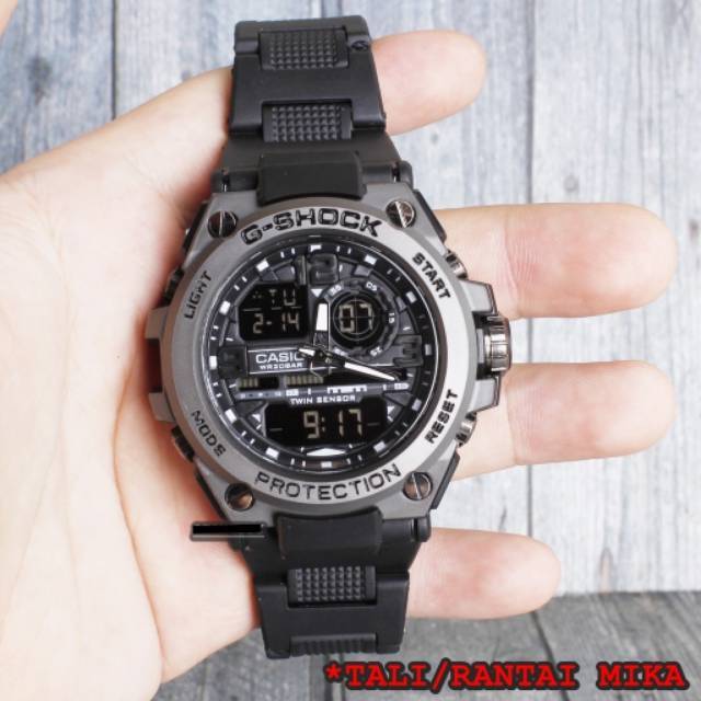 BEST SELLER JAM TANGAN SPORT PRIA CASIO G-SHOCK GWN 8600 RANTAI MIKA PALA BESI ANTI AIR