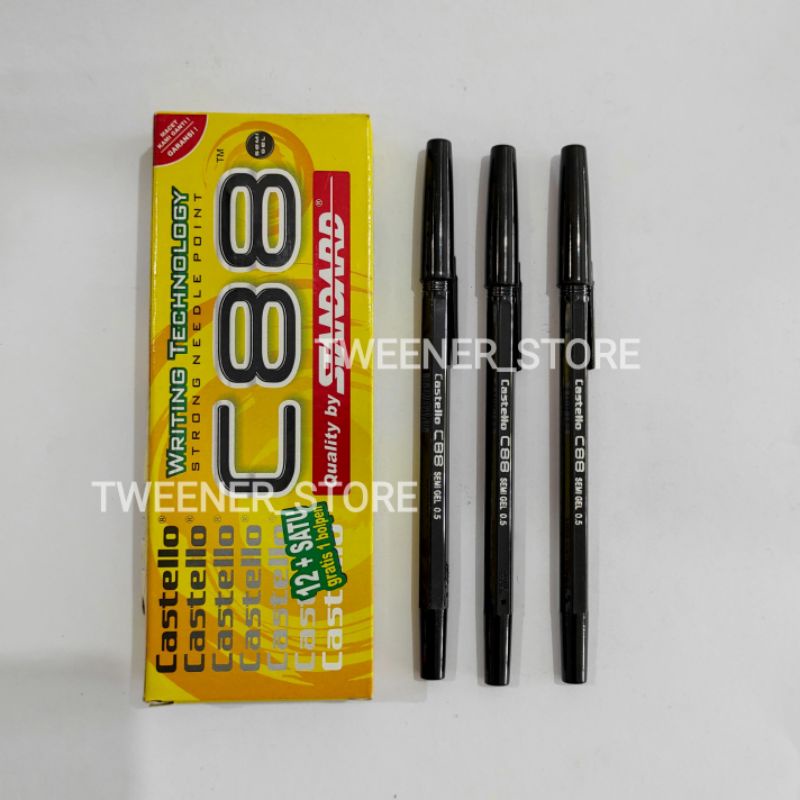 

Standard Castello C88 Semi Gel Ballpoint 0.5mm | Bolpen Pulpen Pen