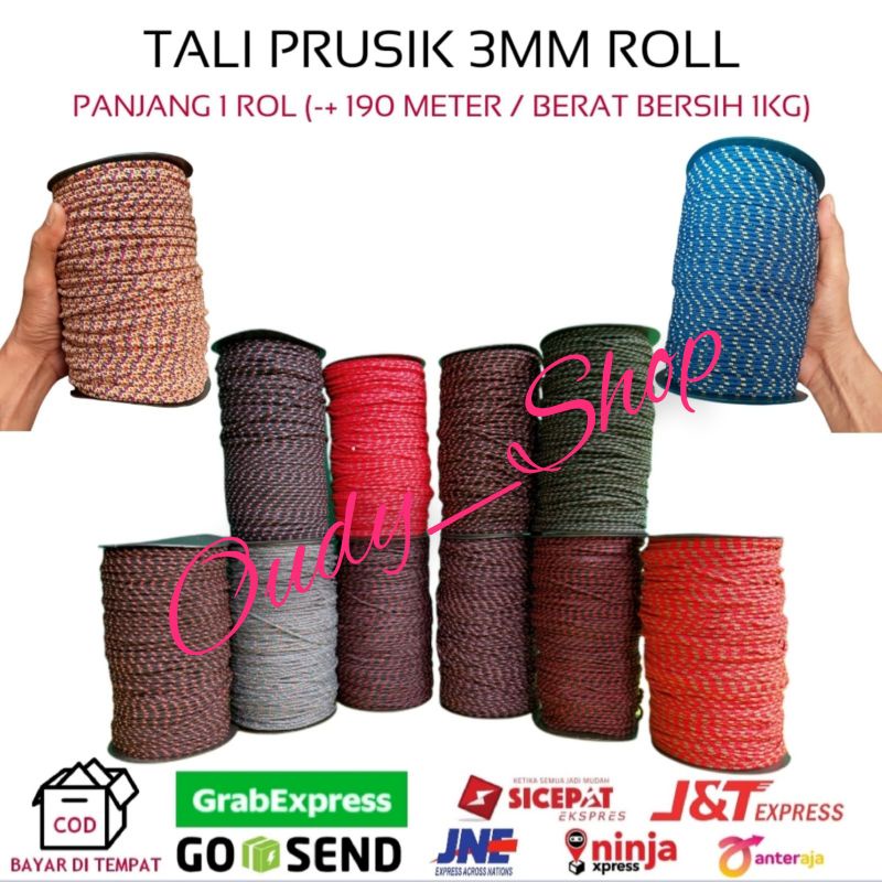 

Tali Prusik Perusik 3mm Dijual Per Roll