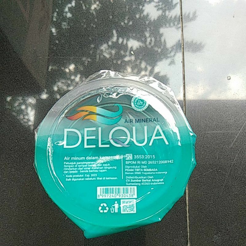 air mineral delqua 120ml termurah