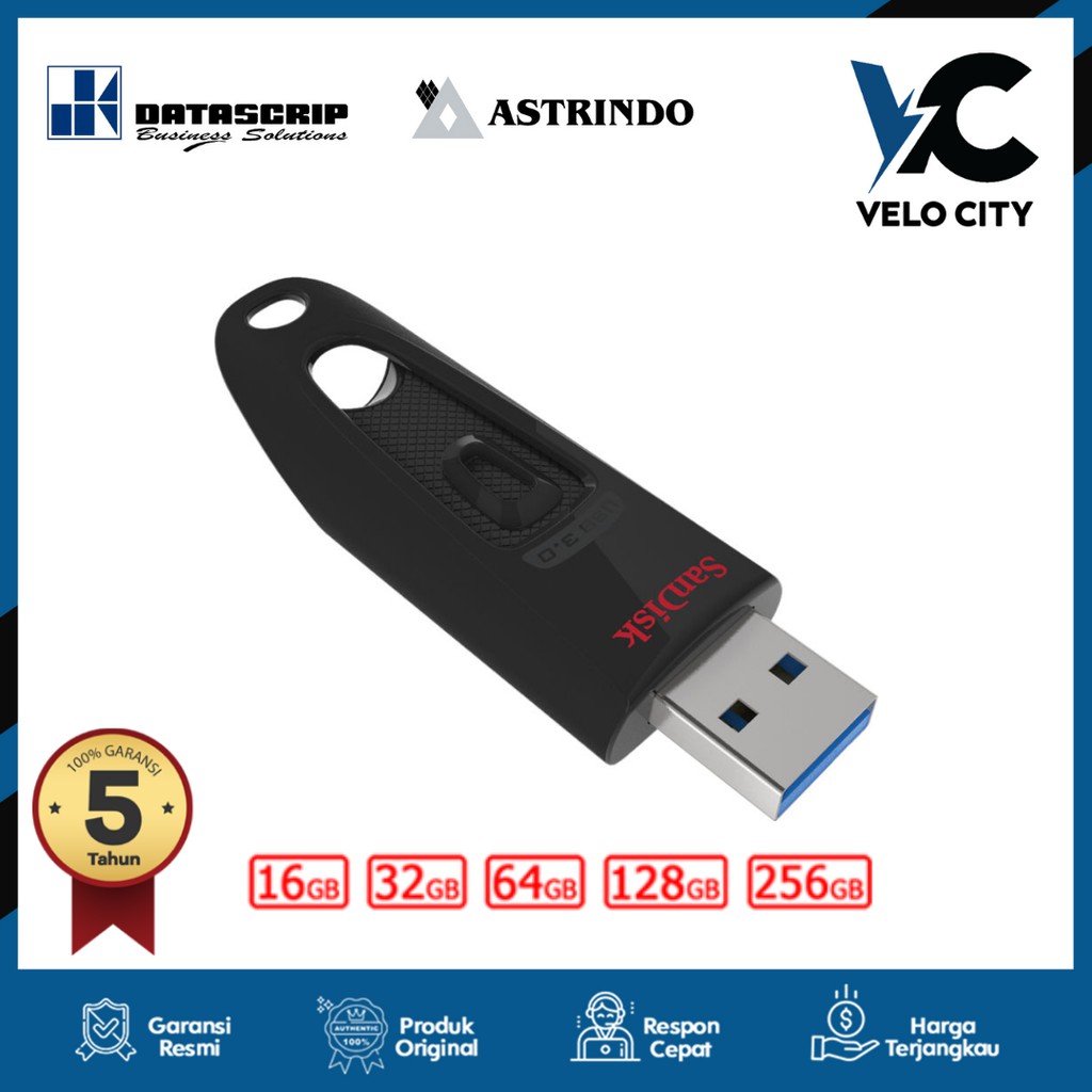 Flashdisk 16gb Sandisk Ultra 16gb USB 3.0 Flash Drive Cz48 - Garansi Resmi