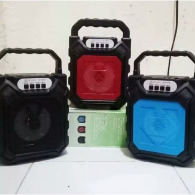 Speaker bluetooth Karaoke Free Mic Radio FM Super Bass Full