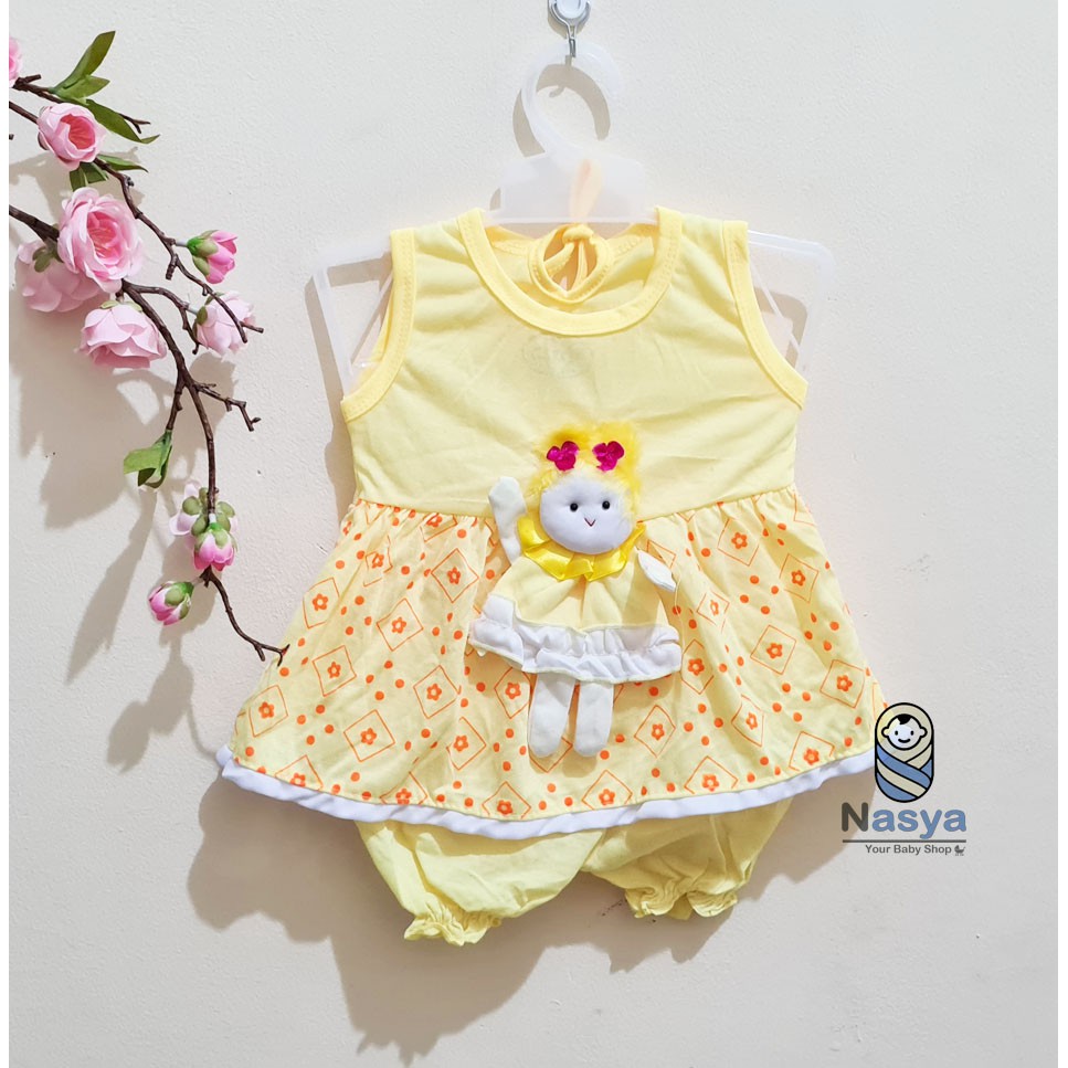 [N-073] Baju bayi perempuan boneka 3D / baju bayi lucu &amp; murah see see see