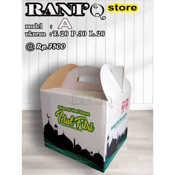 

KARDUS PARSEL ,KARDUS KUE LEBARAN, min order20 pcs wajib beli paking plastik