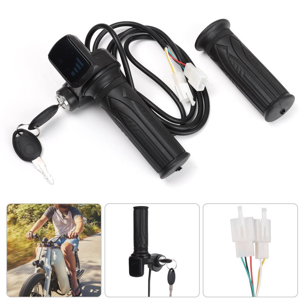 R-FLOWER E-bike Throttle Grip Kabel Panjang Twist Accelerator Scooter Handle LCD Display
