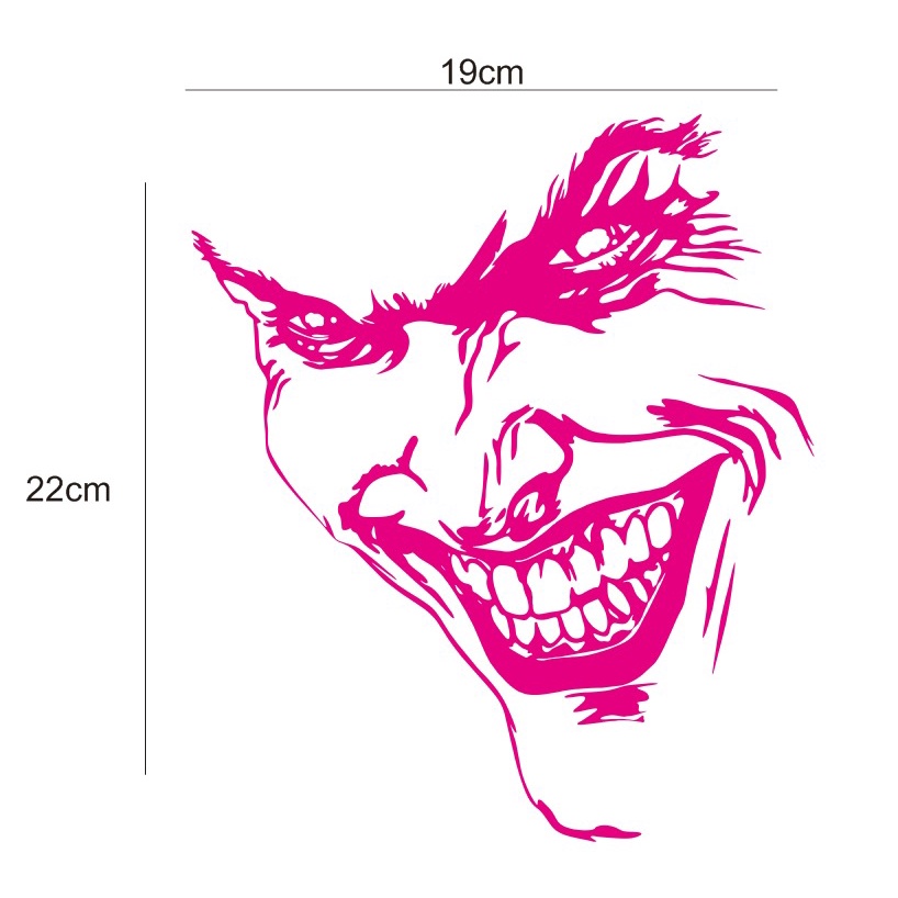 Stiker Motif Joker Cutting Sticker Aksesoris Body
