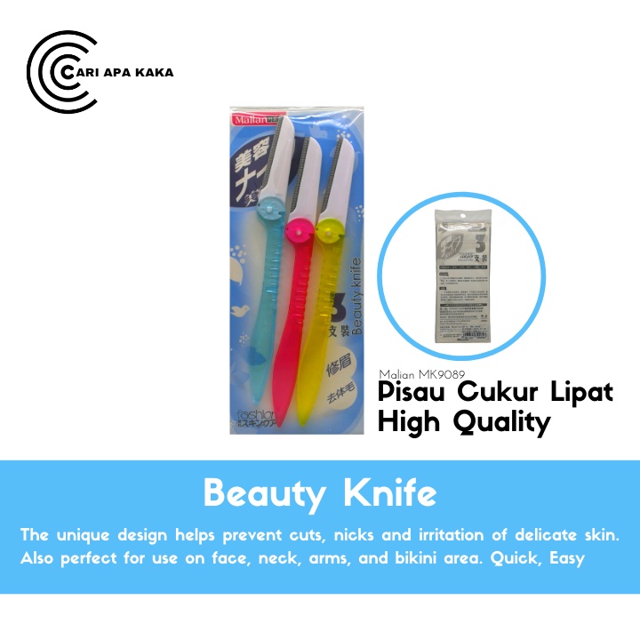 Alat cukur Pencukur Alis / Pisau cukur Alis lipat / Eyebrow Razor / pengkerok alis pisau lipat