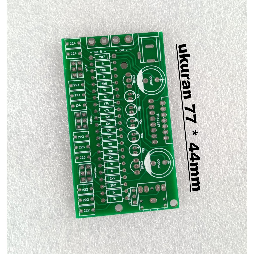 PCB Stereo Bridge 15W TDA7297 Amplifier Plus Tone control