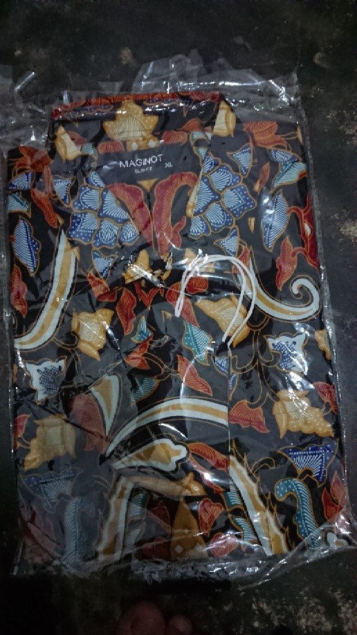 Maginot Kemeja Batik 2.0 Arka-ss Lengan Pendek Pria + Free Masker