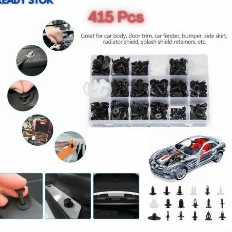 Fastener RIVET CLIP 415Pcs Baut Rivet Klip Paku Plastik Panel Mobil