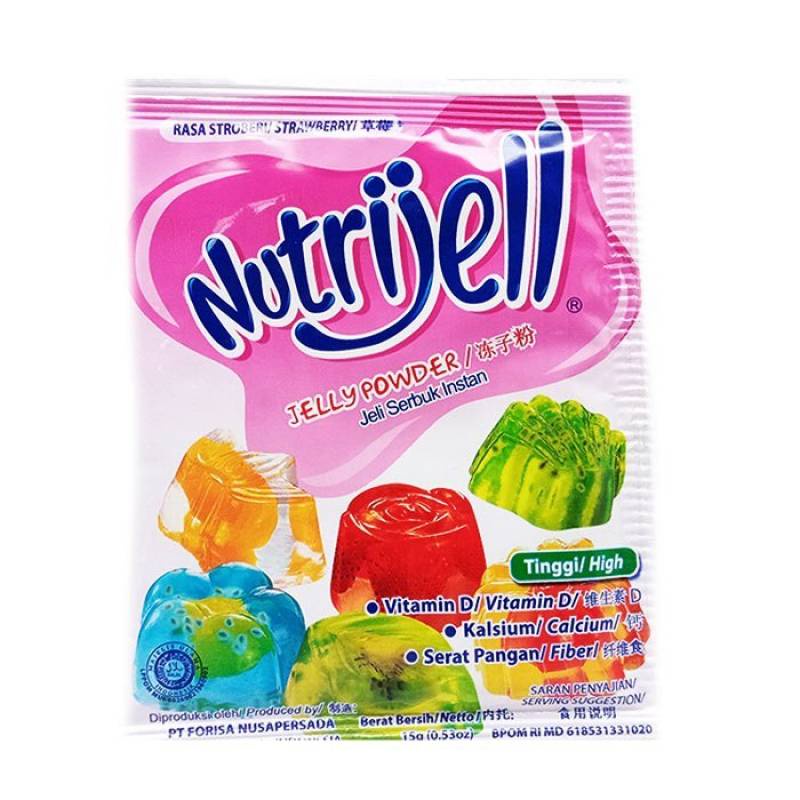 

Nutrijel Semua Varian / All Variant 15 gr / Strawberry / Orange / Leci / Mango / Guava / Cincau / Kelapa Muda