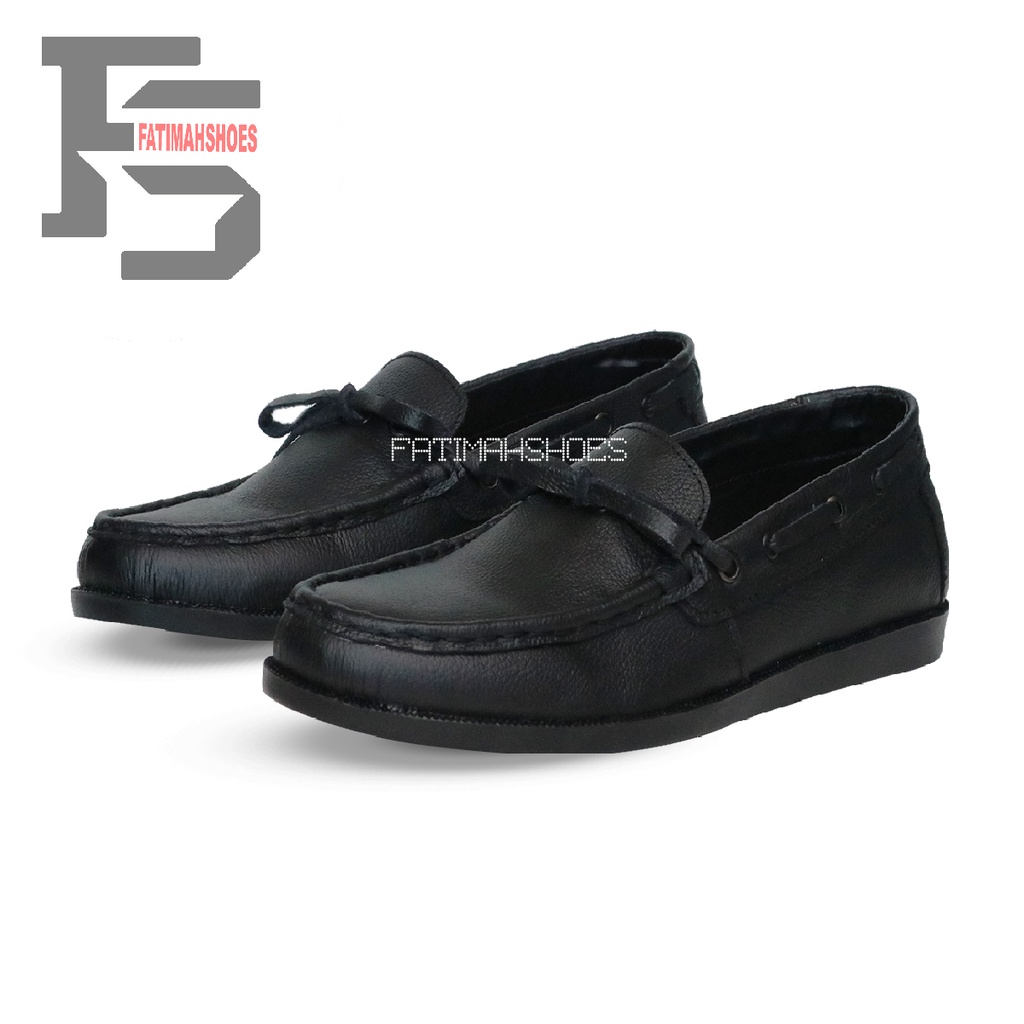 FATIMAHSHOES  X OZZY Sepatu Formal Casual Pria Kantor Kerja Fashion kulit Faux syntetic Sepatu Pantofel Sepatu Semi Formal Anti Slip Kuliah Kondangan Gaya keren Kekinian Murah Terlaris