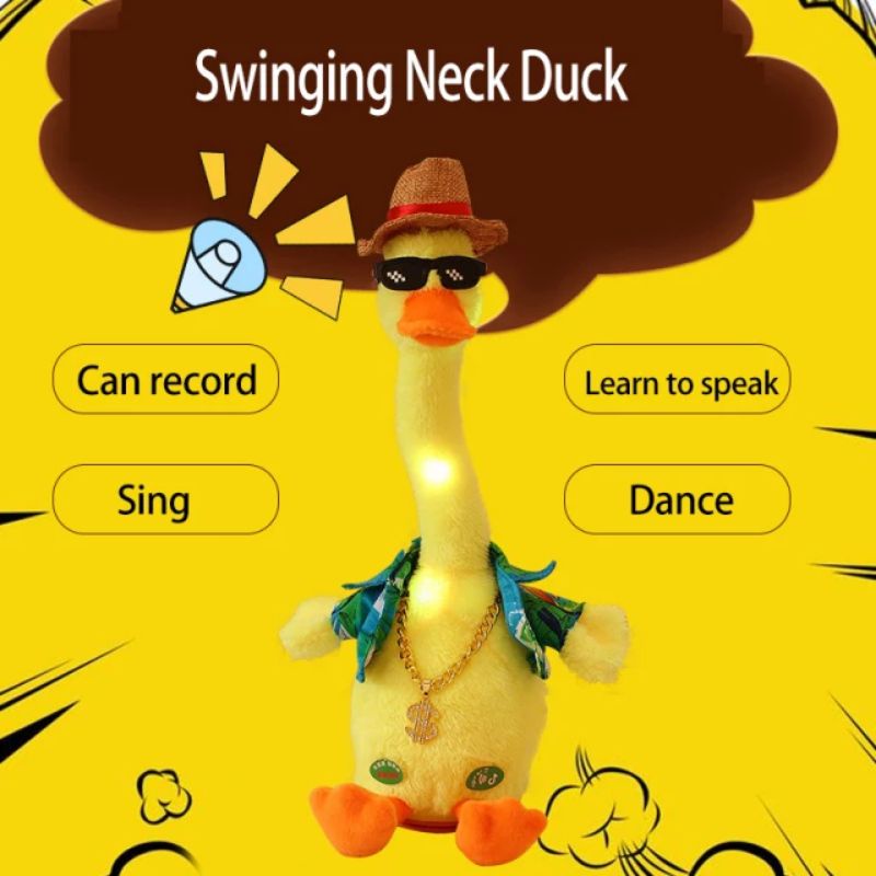 KIMURAH USB CHARGE Hip hop duck dancing bebek joget bebek goyang kaktus goyang kaktus bisa ngomong k