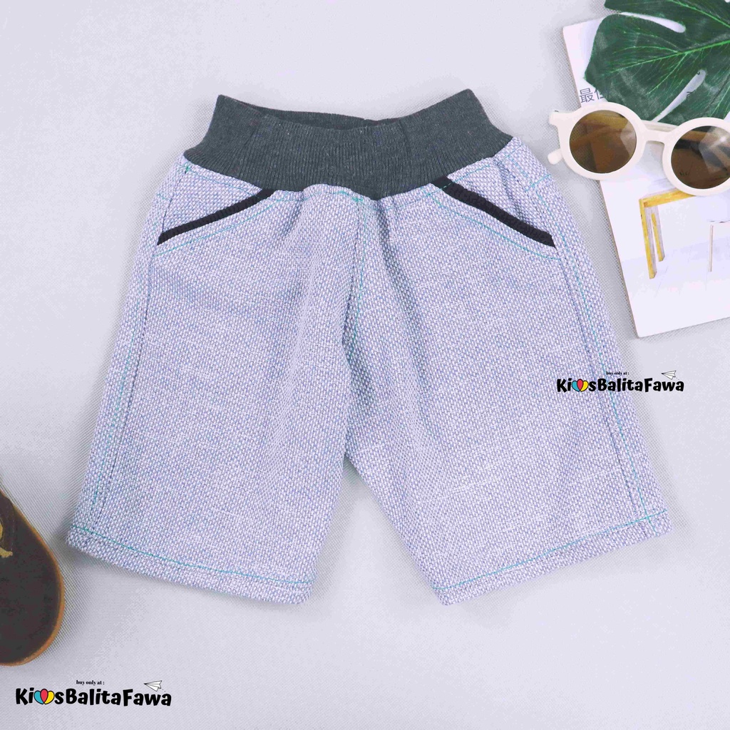 Celana Boxy uk 3-5 Tahun / Pants Anak Laki Cowok Pendek Polos Murah Boxer Harian Kantong Tebal Adem