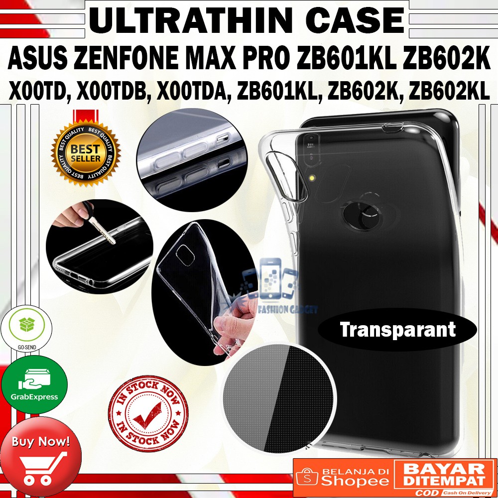 Ultrathin Asus Zenfone Max Pro M1 ZB601KL ZB602KL X00TD Ultra Thin / Silikon / Case Transparant / Casing Asus Zenfone