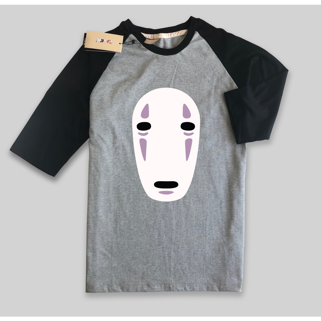 Kaos Raglan Anime Spirited Away KaoNashi Mask