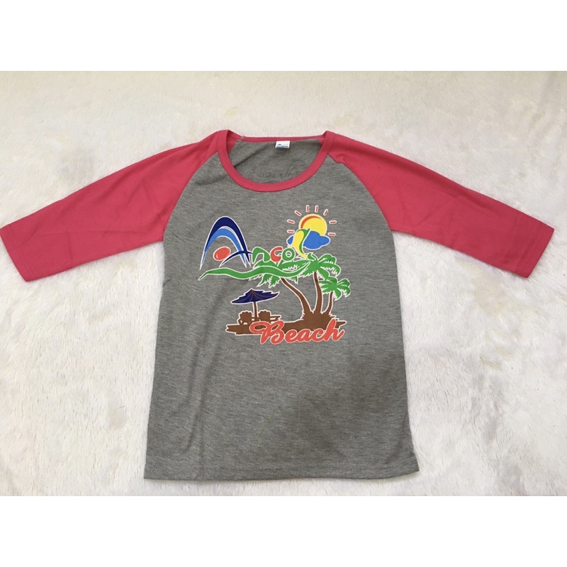 Atasan panjang kaos anak ancoll pantai duffan tanggung ABG | RAGLAN kaos oleh-oleh jakarta