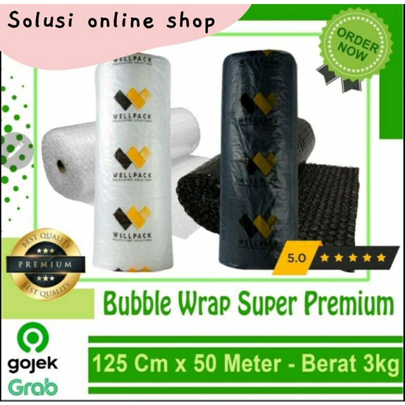 bubble wrap super premium 1 roll bubble wrap tebal wellpack