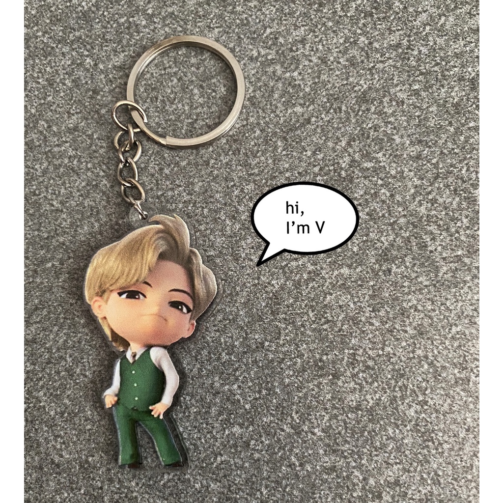 Gantungan Kunci TinyTan BTS | BTS Keyring TinyTAN Cartoon | Ganci Kpop | Keyring Kpop