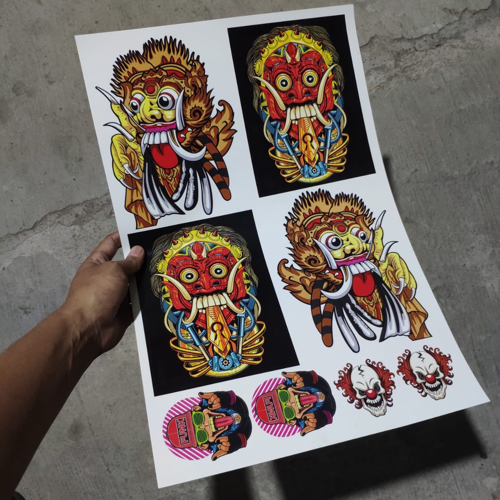 

kertas waterslide / waterslide paper / kertas decal + cetak gambar rekues ukuran A3