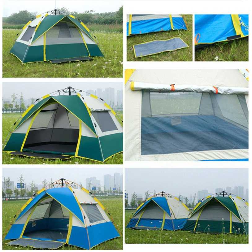 Tenda Camping Buka Otomatis Open Kapasitas 2 3 4 Orang Tenda Camping Outdoor Keluarga Kap 2 3 4 Orang