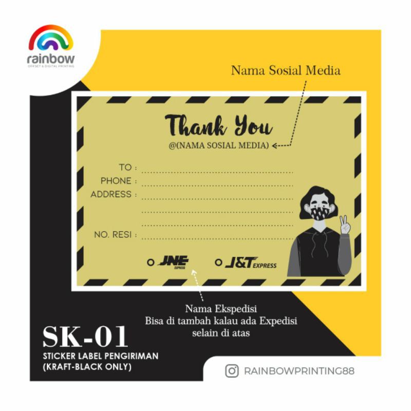 

Sticker Label Kraft Pengiriman / Sticker BONTAK / Sticker Pengiriman