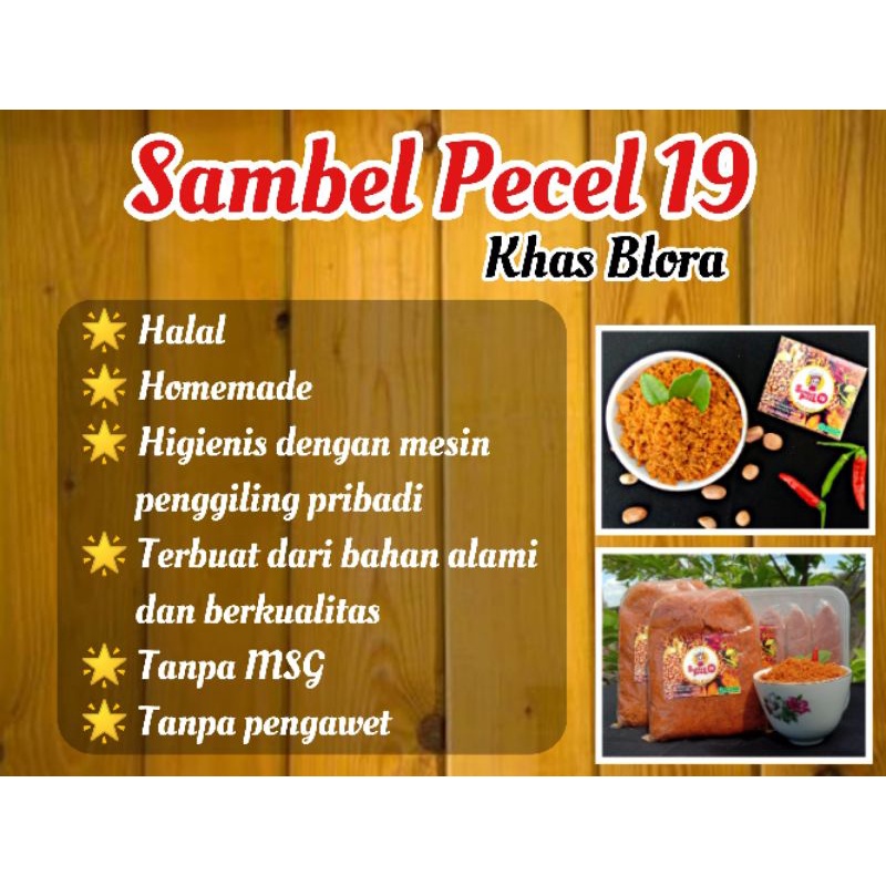 

Sambel Pecel 19 Khas Blora NO MSG (1kg)