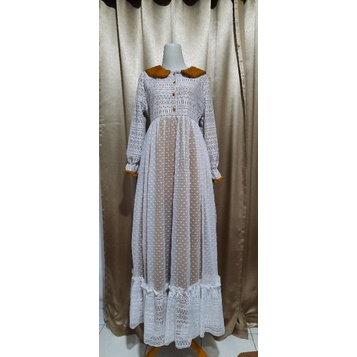 PAPERMEA GAMIS BRUKAT RENDA WARNA COKLAT