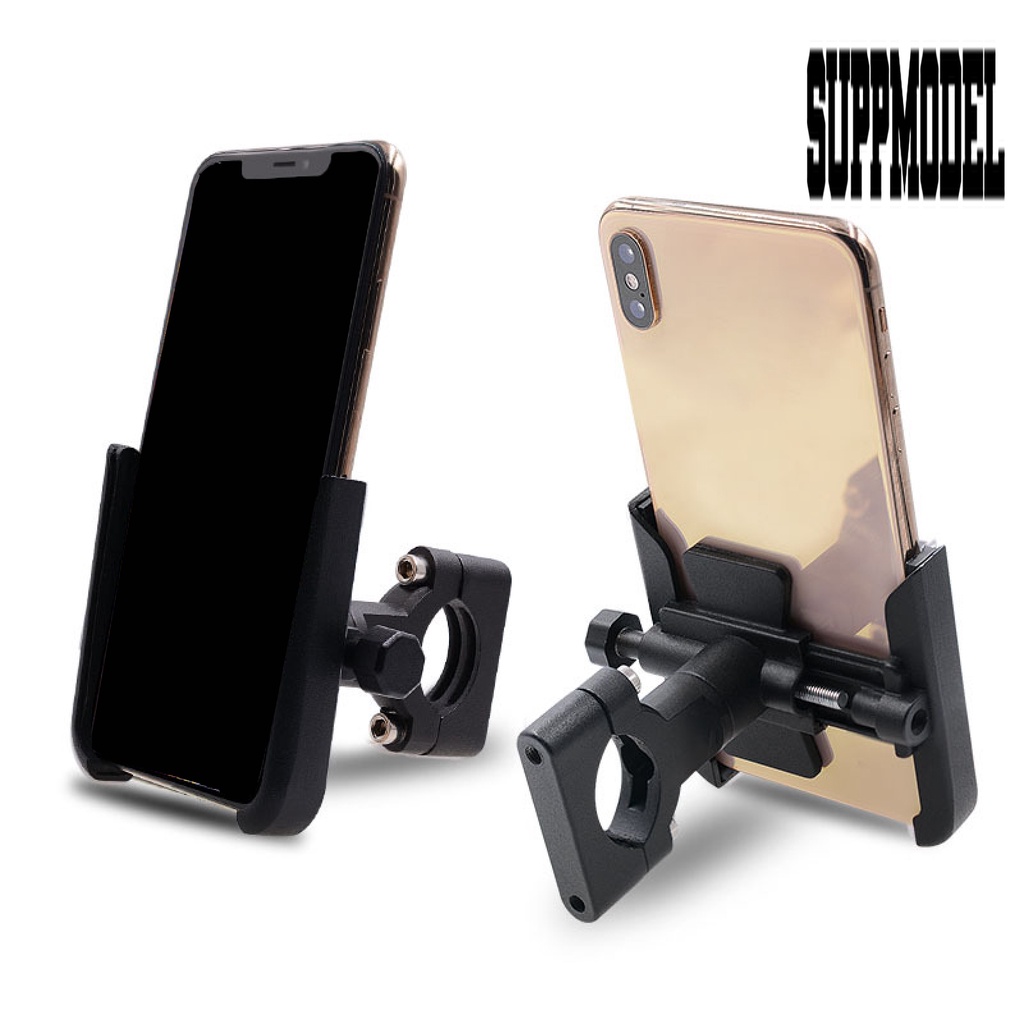 Stand Holder Handphone / Gps Adjustable Bahan Aluminum Alloy Untuk Stang Sepeda / Motor