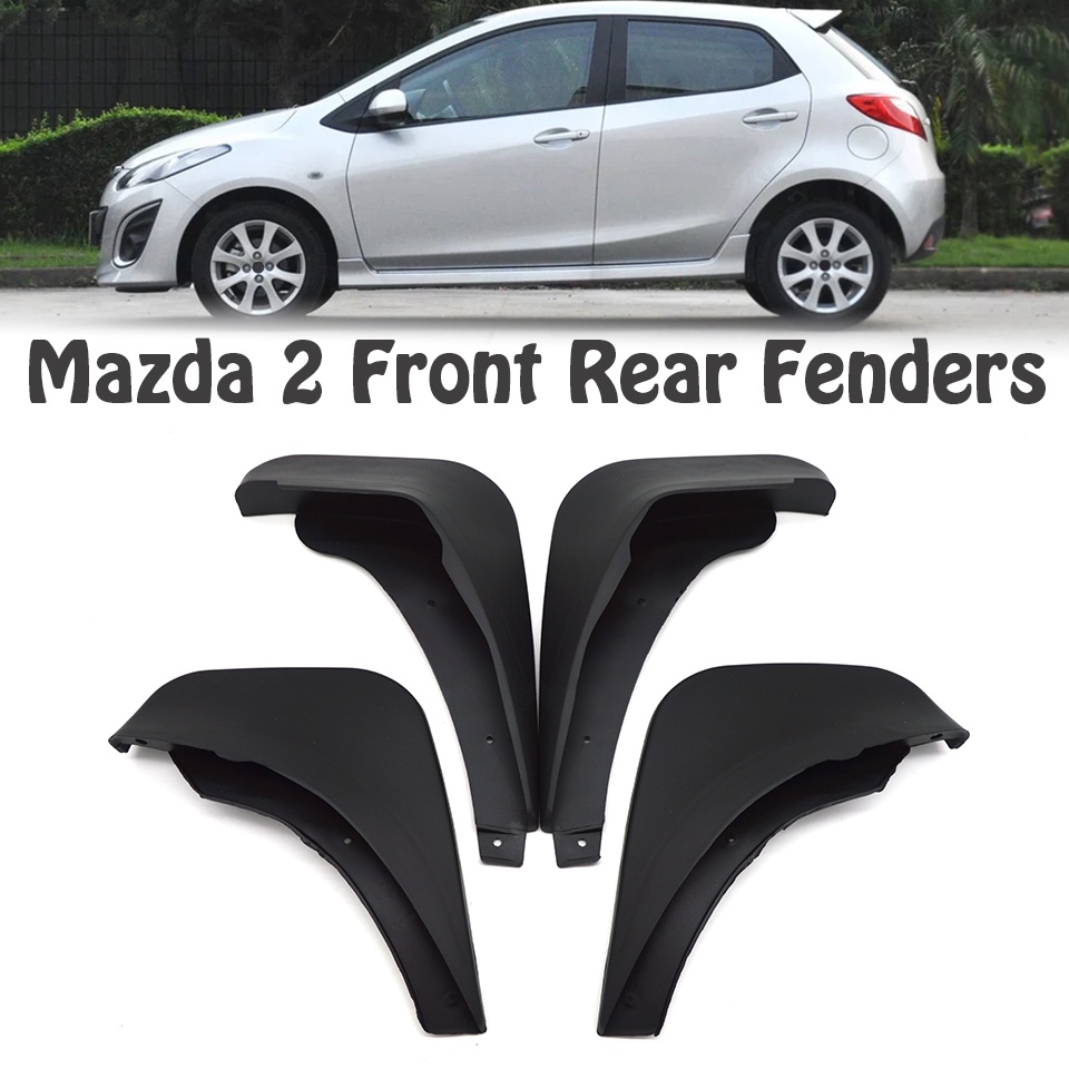 1 Set Mud Flap Pelindung Splash Untuk Mobil Mazda 2 Demio Hatchback 2008 2009 2010 2011 2012 2013 Fender