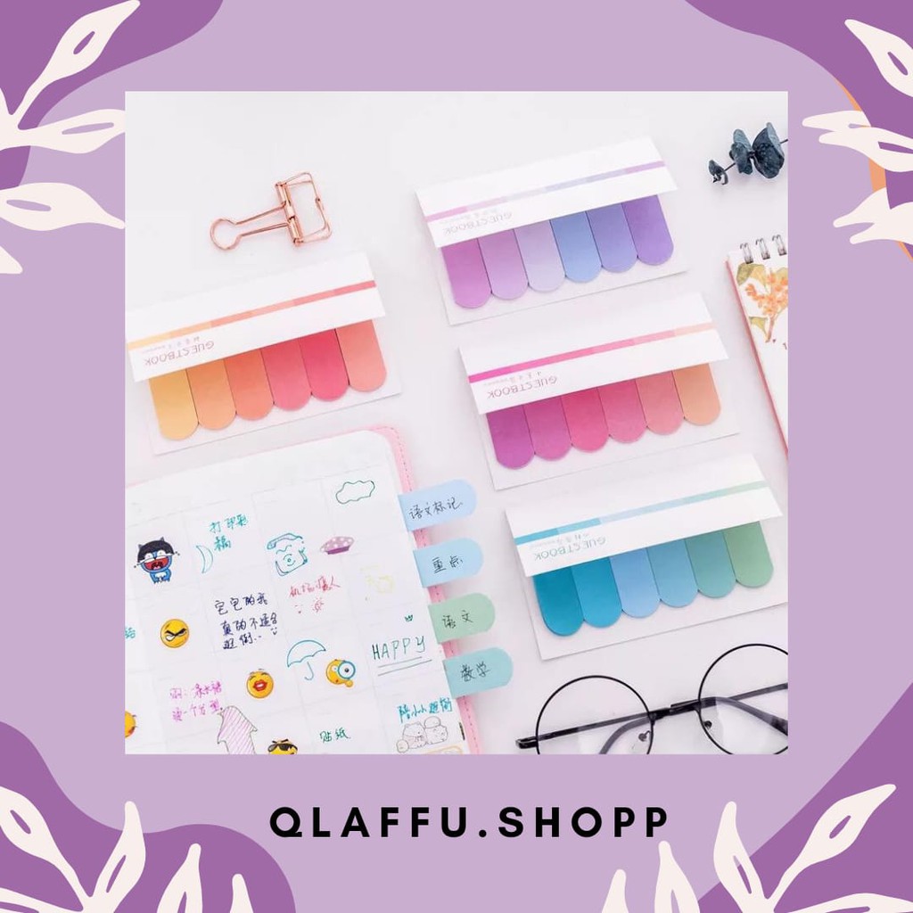 

ONE SET RAINBOW STICKY NOTES