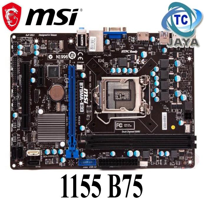 MAINBOARD LGA 1155 B75 2 SLOT RAM - MSI